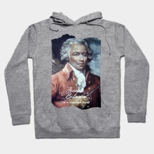 Jospeph Bologne 18th Century Blerd w/logo Back Hoodie